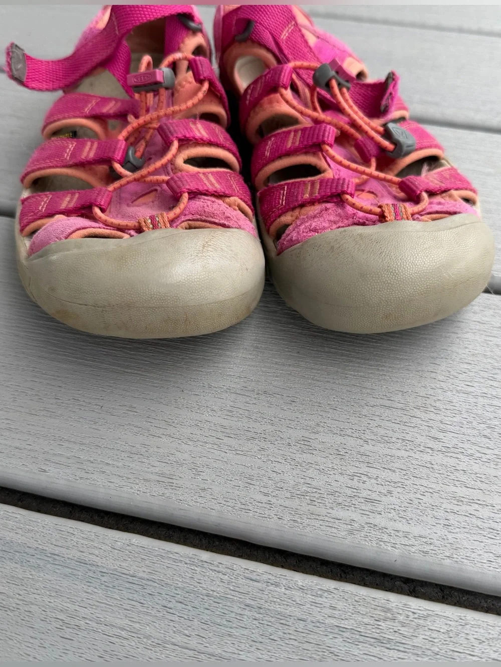 Keen Very Berry & Fusion Coral Newport H2 Water Sandal - Girls 5
